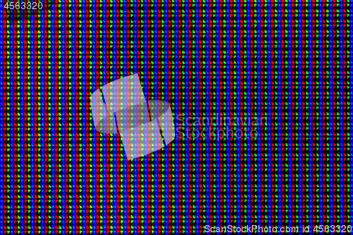 Image of LCD screen pixels