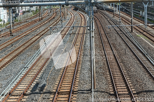 Image of Railway Tracks in a City