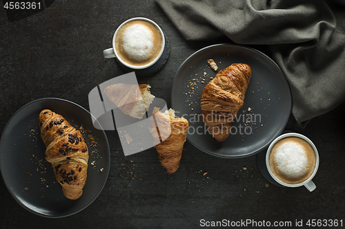 Image of Croissant and coffee 