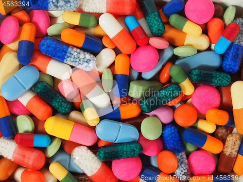 Image of Background from pills and capsules