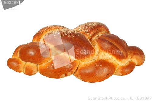 Image of Challah bun on white