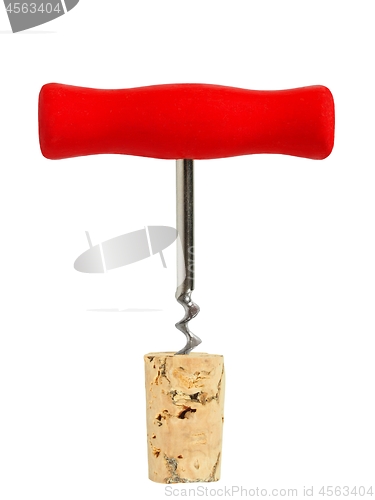 Image of Corkscrew with cork