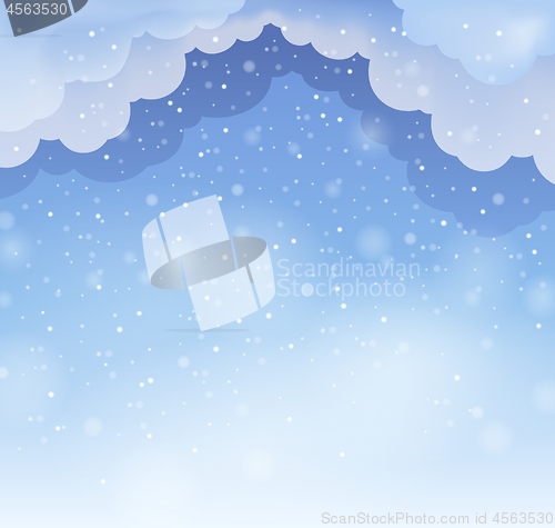 Image of Winter sky theme background 3