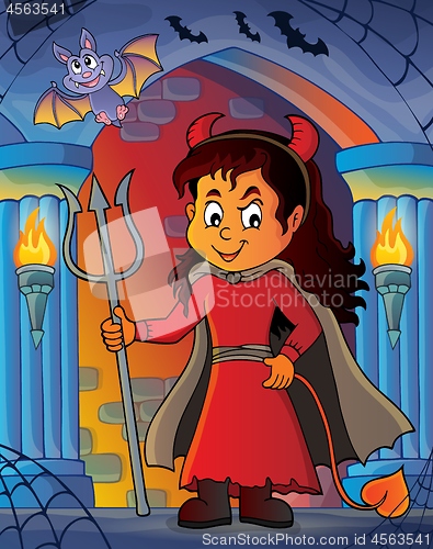 Image of Girl in devil costume image 3