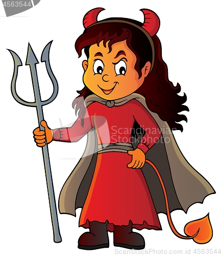 Image of Girl in devil costume image 1