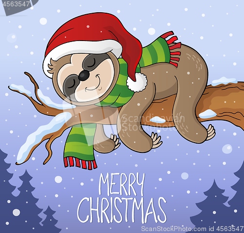 Image of Christmas sloth theme image 2