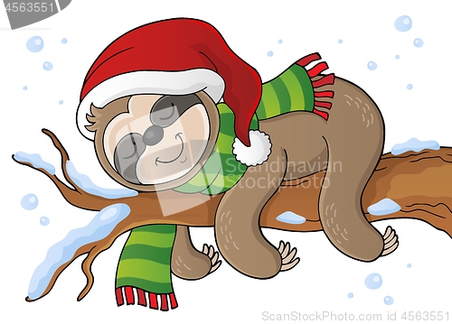 Image of Christmas sloth theme image 1