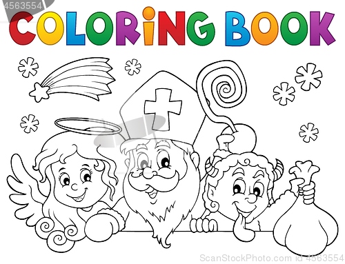 Image of Coloring book Saint Nicholas Day topic 1