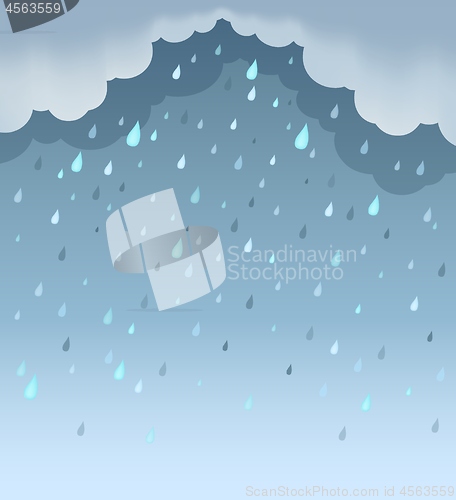 Image of Rainy weather theme background 1
