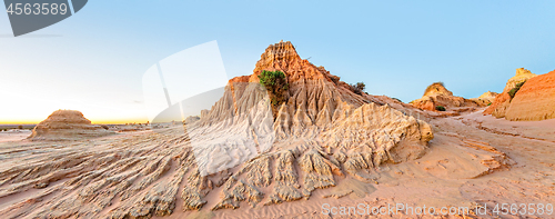 Image of Desert landforms scenic panorama