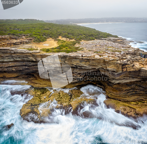 Image of Coastal erosion of Sydney sandstone headland