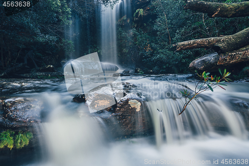 Image of Full flowing waterfall and cascades