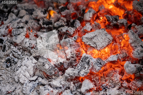 Image of burning coal background