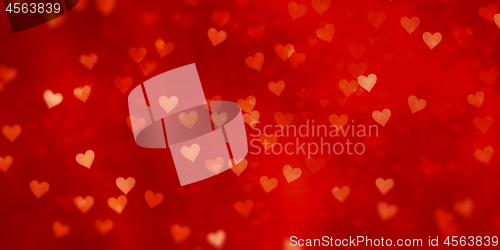 Image of Valentine\'s Day hearts red background banner