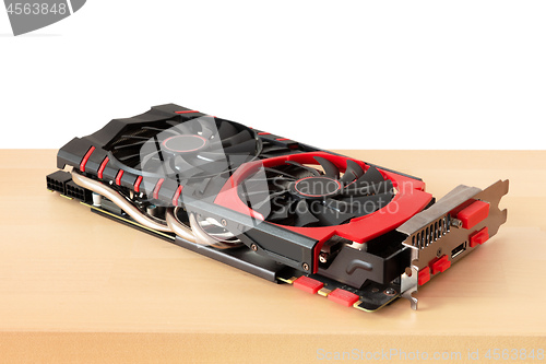 Image of a typical graphic card for gaming pc