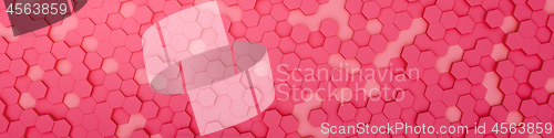 Image of red hexagon background