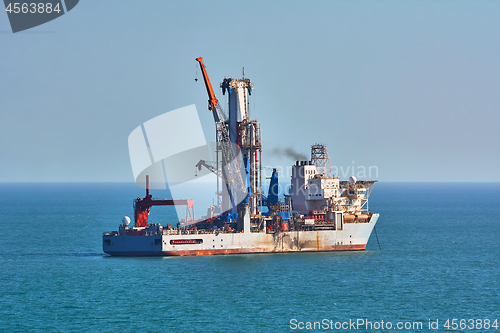 Image of Drill Ship in Black Sea