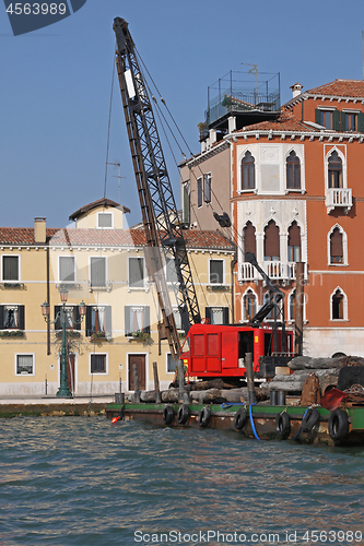 Image of Barge Crane Venice