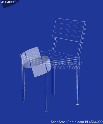Image of 3d model of chair