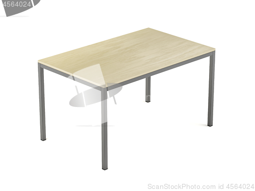 Image of Dining table on white background 