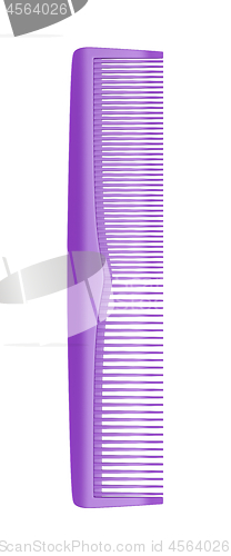 Image of Purple plastic comb