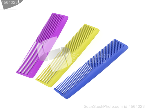 Image of Hair combs with different colors