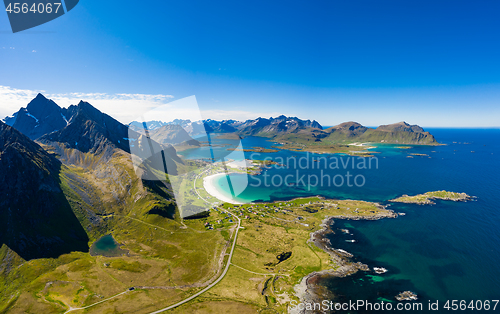 Image of Beach Lofoten archipelago islands beach