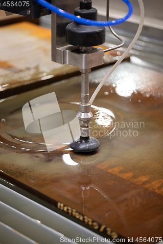Image of CNC water jet cutting machine