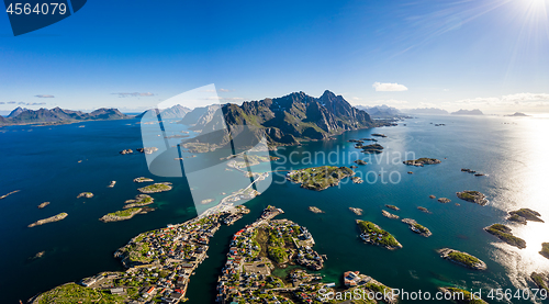 Image of Henningsvaer Lofoten is an archipelago in the county of Nordland