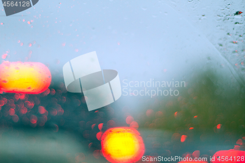 Image of Raindrops on the glass