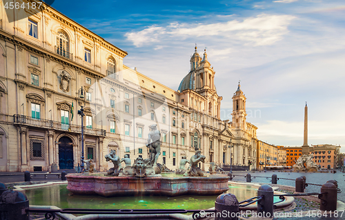 Image of Piazza Navona in the morning