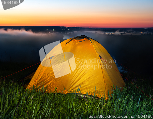 Image of Tent in steppe