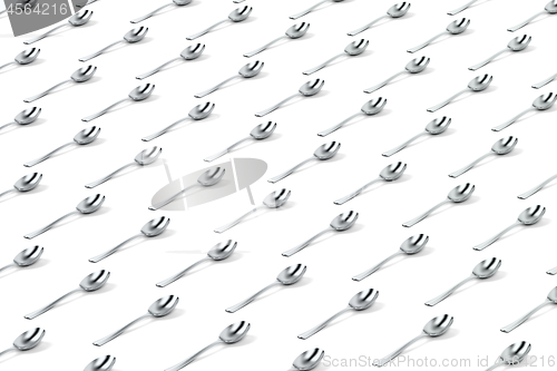 Image of Abstract background with spoons