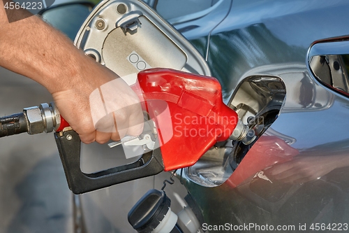 Image of Fuel Nozzle Filling Car