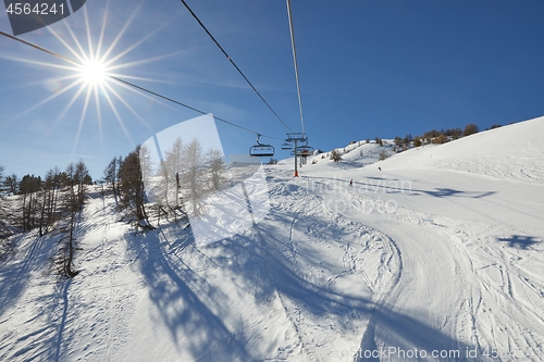 Image of Ski lift ascend