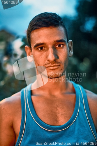 Image of Man portrait looking at the camera