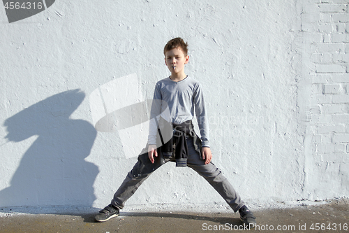 Image of Boy with blue lollipop