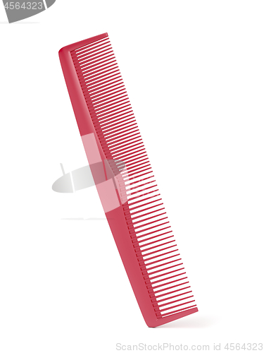 Image of Red plastic comb