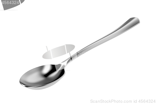 Image of Silver spoon isolated on white