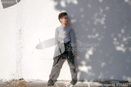 Image of Boy with blue lollipop