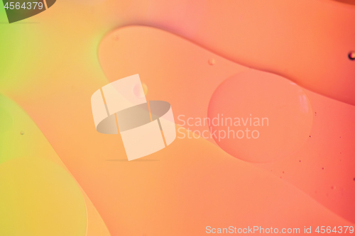 Image of Rainbow abstract defocused background picture made with oil, water and soap