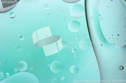 Image of Light blue abstract background picture made with oil, water and soap