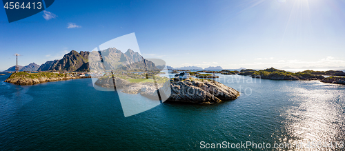 Image of Henningsvaer Lofoten is an archipelago in the county of Nordland