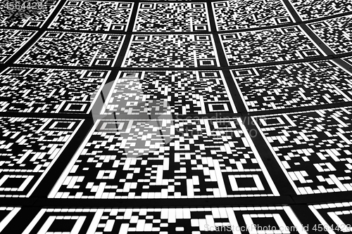 Image of Abstract QR code background (abbreviated from Quick Response cod