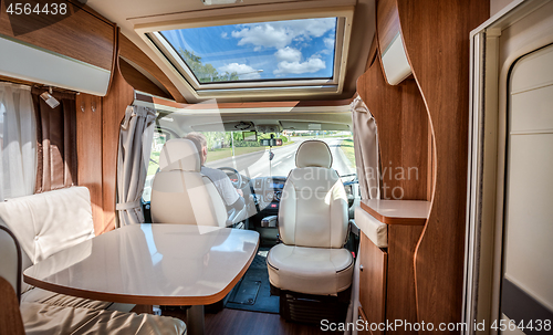 Image of Man driving on a road in the Camper Van RV