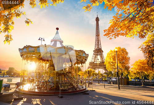 Image of Carousel in autumn