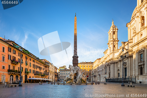 Image of Piazza Navona in morning