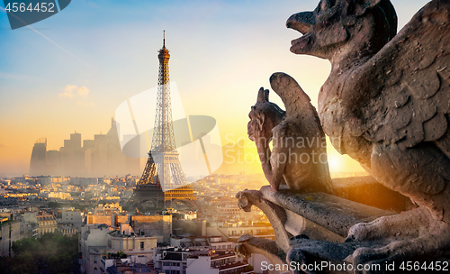 Image of Chimera and Eiffel Tower