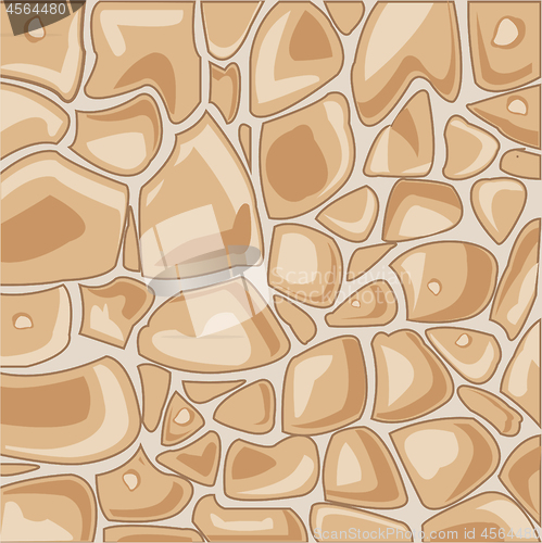 Image of Stone wall decorative wallpaper on gray background