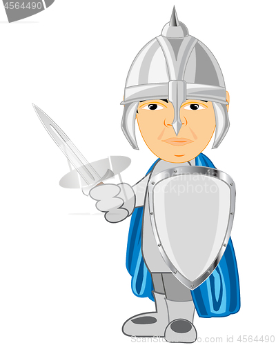 Image of Vector illustration of the cartoon of the medieval knight